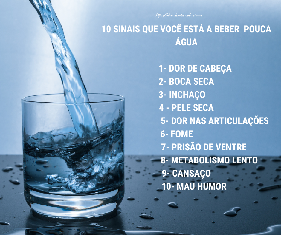 10 sintomas que voce nao bebe agua - 10 SINAIS QUE VOC&Ecirc; EST&Aacute; A BEBER POUCA &Aacute;GUA